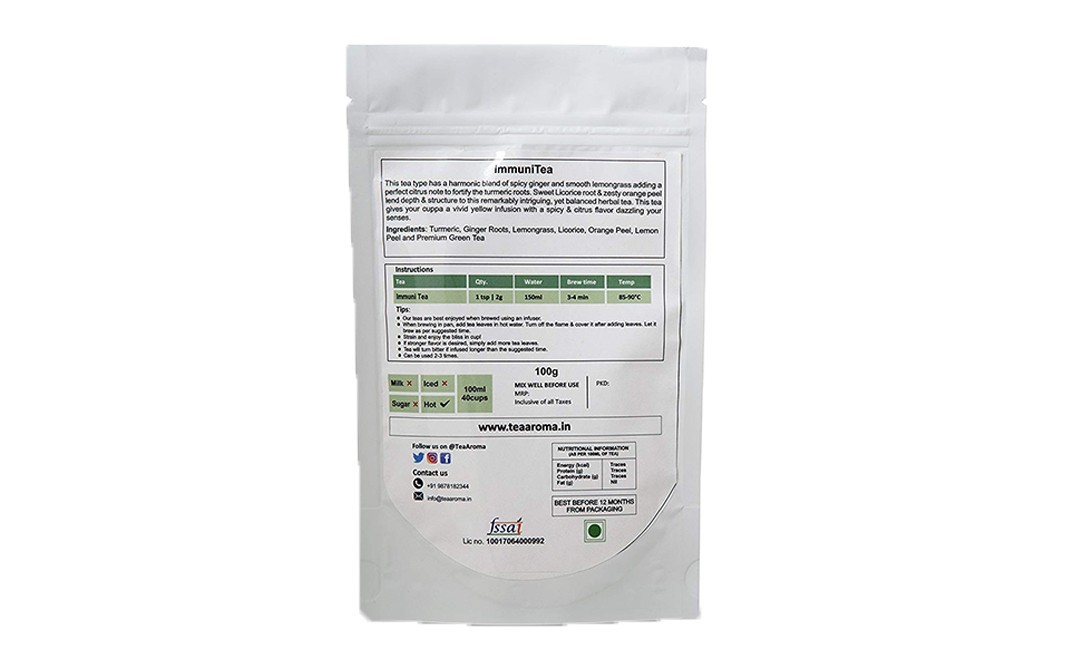 TeaAroma Immuni Tea    Pack  100 grams